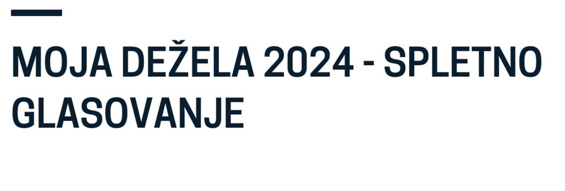 Natečaj Moja dežela 2024